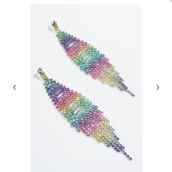 New Dolls Kill long crystal earrings, Hot! - Picture 5 of 6